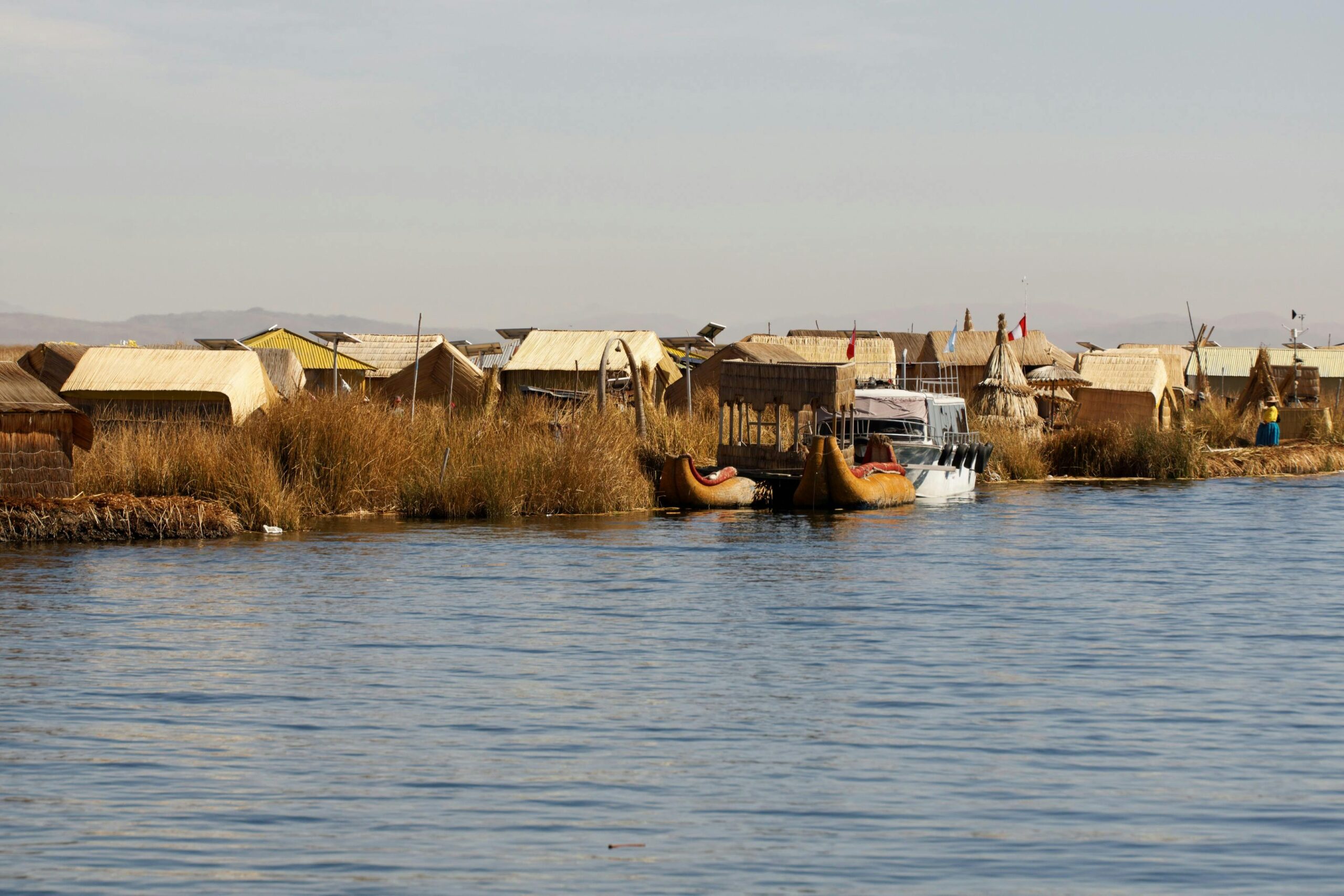 The Floating Islands of Uros on Lake Titicaca